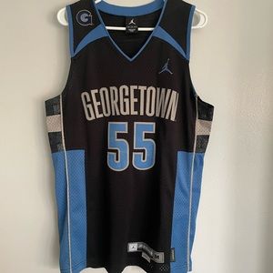 🏀 Mens Jordan Y2K Georgetown Hoyas Basketball Jersey